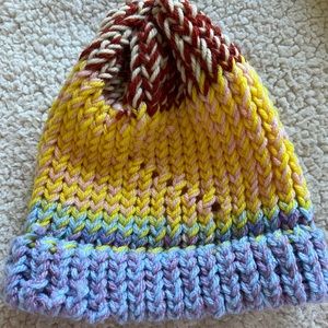 NWOT Hand-Knit Tossle Cap